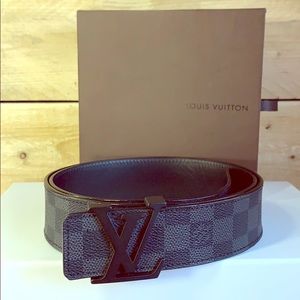 Louis Vuitton Men’s Belt Damier Graphite